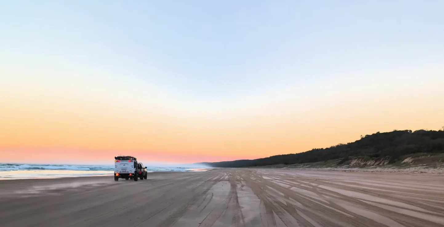 There & back - Rainbow Beach to the Cape, the Rover goes where you point it.